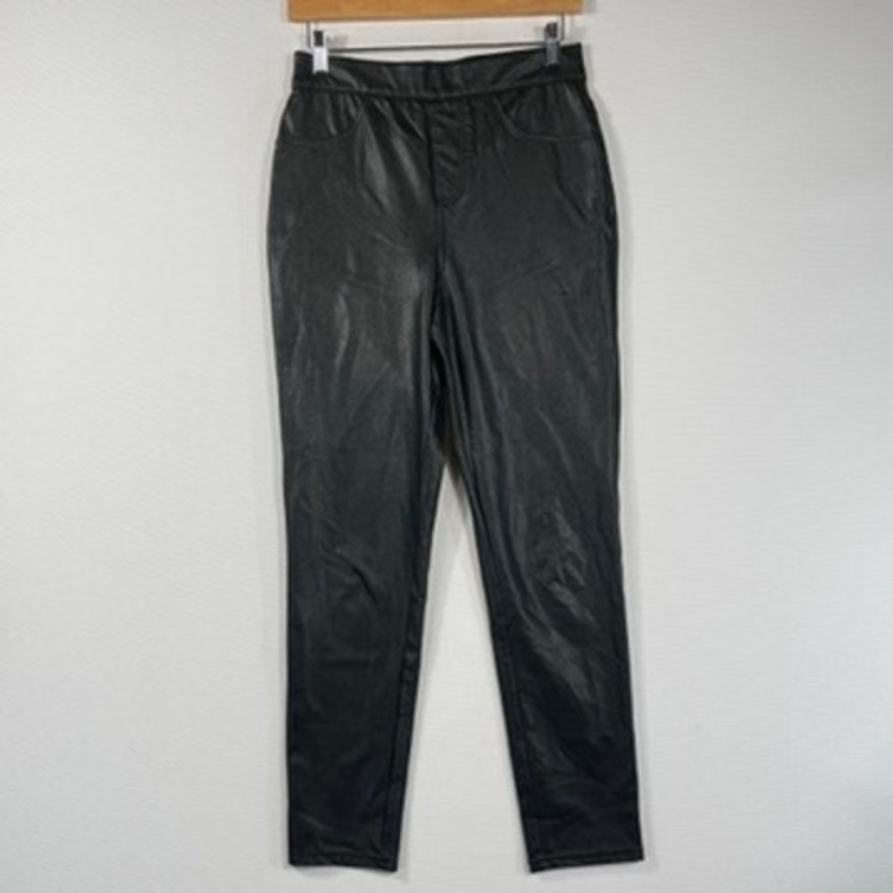 Gentle Fawn Faux Leather Leggings Women Medium Black Pull On Edgy Rocker Moto